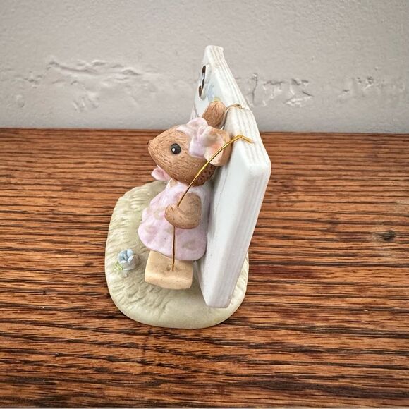 Vintage 1983 Enesco 3 Year Birthday Mouse Figurine 3rd Birthday - Picture 2 of 6